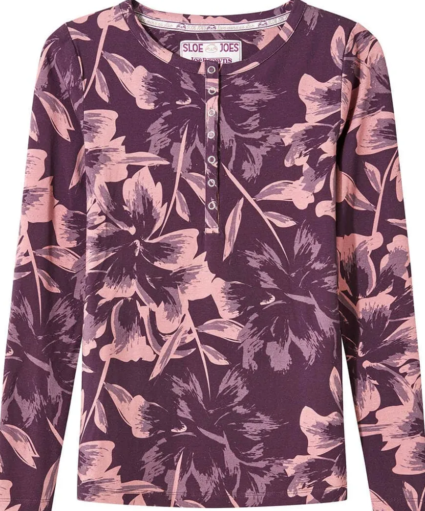 Sloe Joes Floral Henley