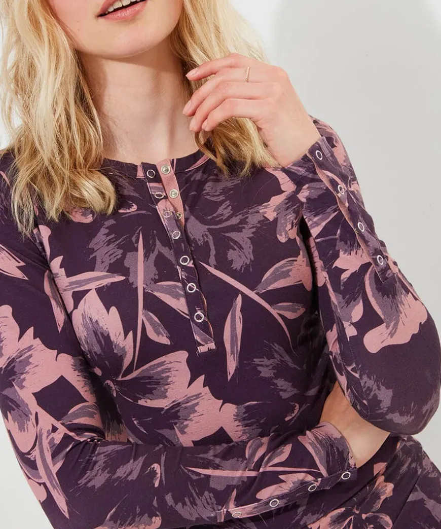 Sloe Joes Floral Henley