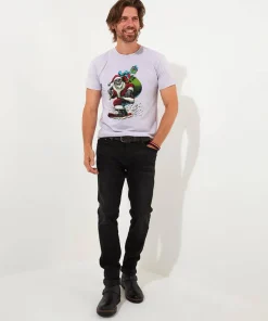 Snow Boarding Santa Tee