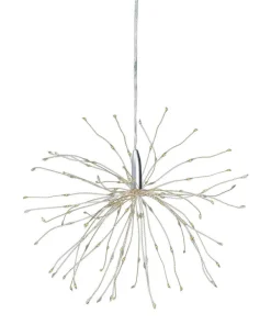 Sparkling Silver Starburst Hanging Light