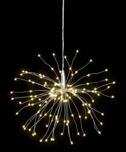 Sparkling Silver Starburst Hanging Light