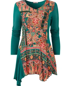 Statement Printed Jersey Tunic