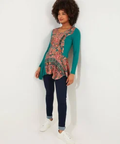 Statement Printed Jersey Tunic