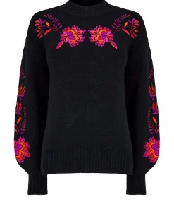 Stunning Florals Embroidered Jumper