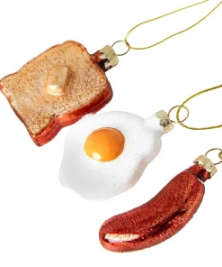 The Big Breakfast Set Christmas Ornaments