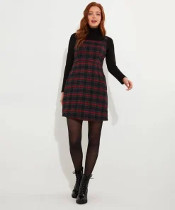 Trudy Check Pinafore