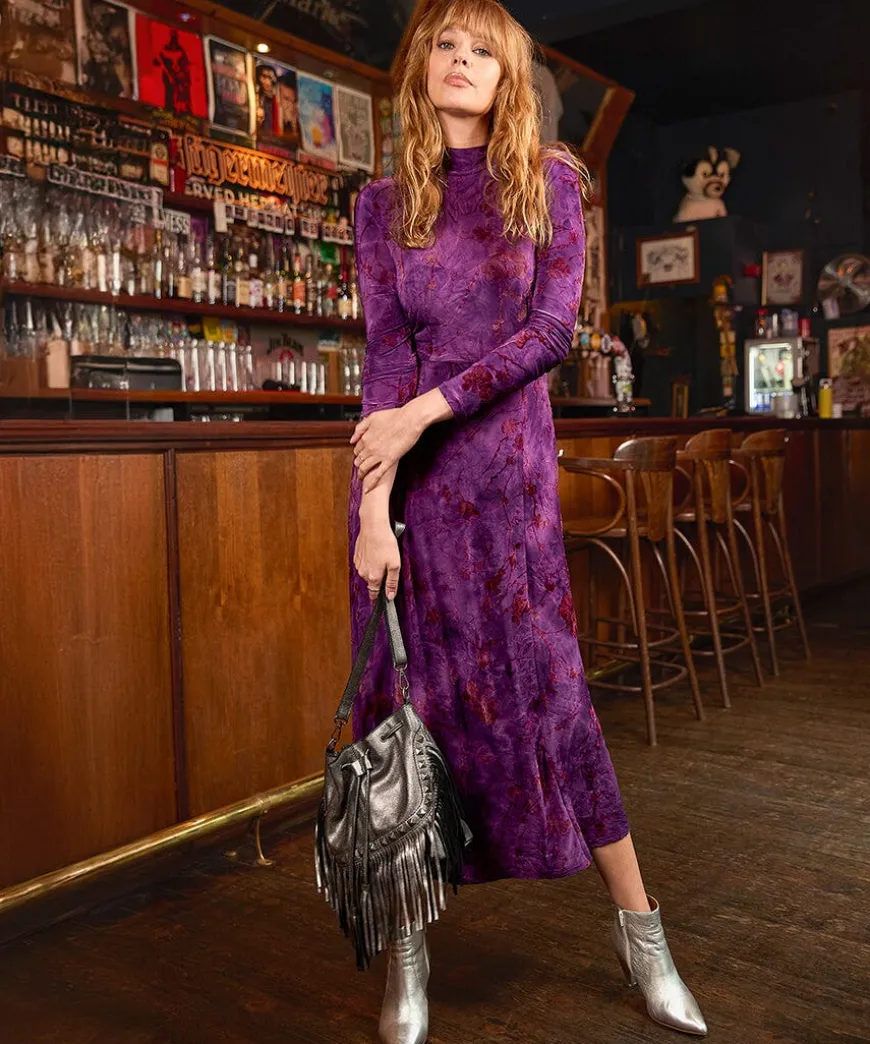 Truly Remarkable Flocked Jersey Dress