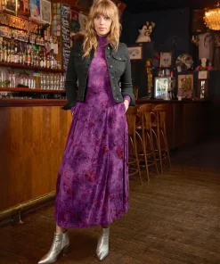 Truly Remarkable Flocked Jersey Dress