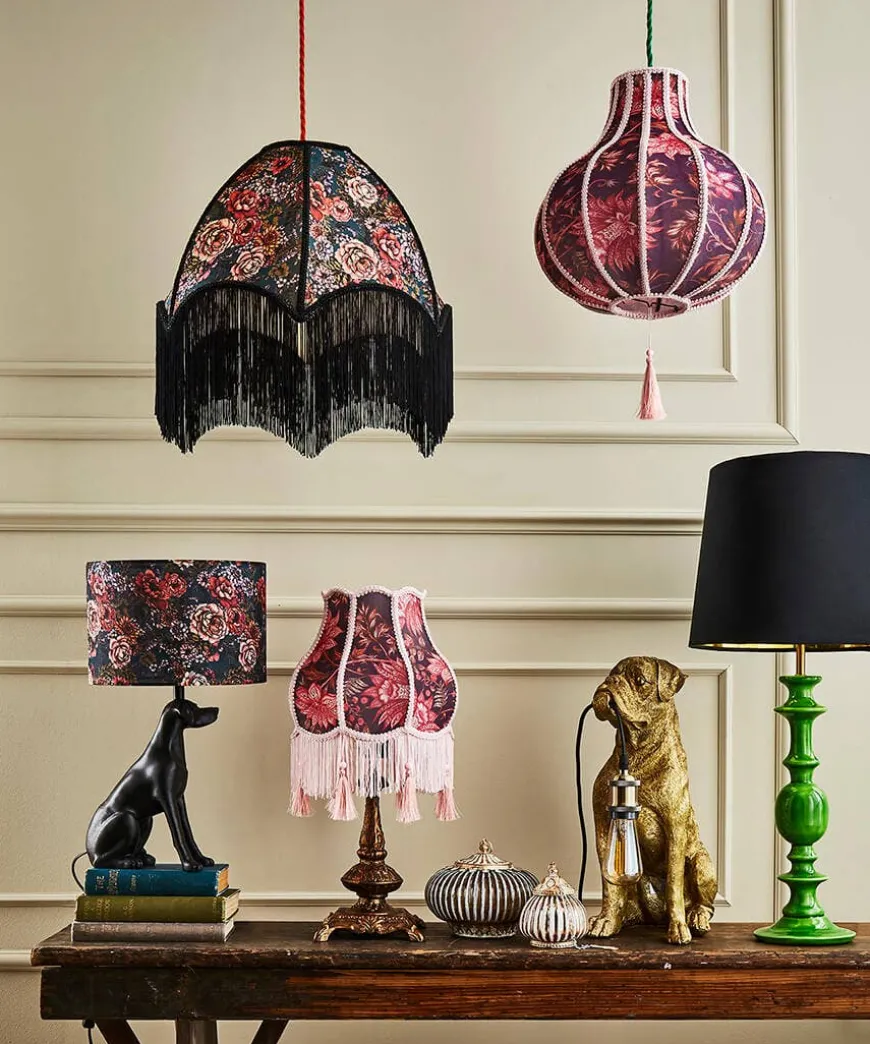 Vibrant And Velvet Table Lamp