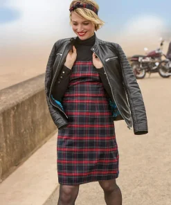 Victoria Zip Up Leather Biker Jacket