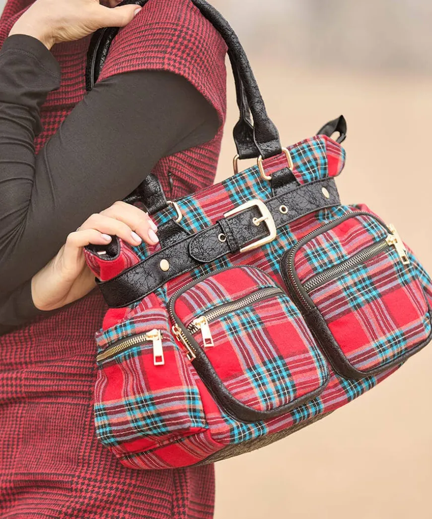 Vintage Alley Check Bag