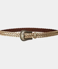 Western Shimmer Suede Belt