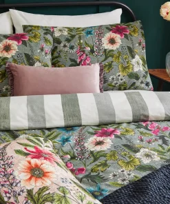 Wonderful Wildflower Cotton Slub Reversible Duvet Set