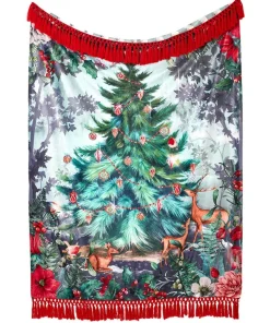 Wondrous Woodland Festive Throw